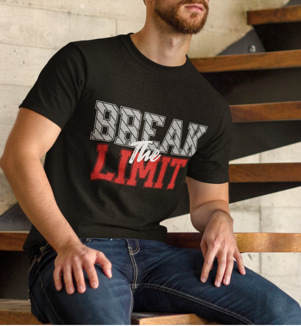 Break The Limit | Breathable Cotton T-Shirt