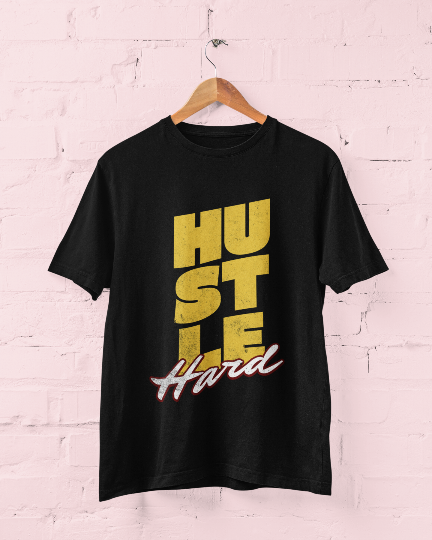 Hustle Hard | Premium 180 GSM Cotton Tee