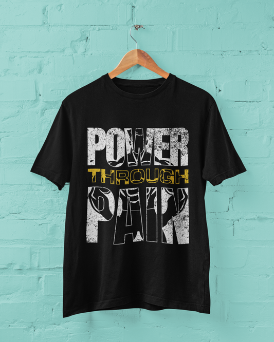 Power Through Pain | Premium Cotton Crew T-Shirt